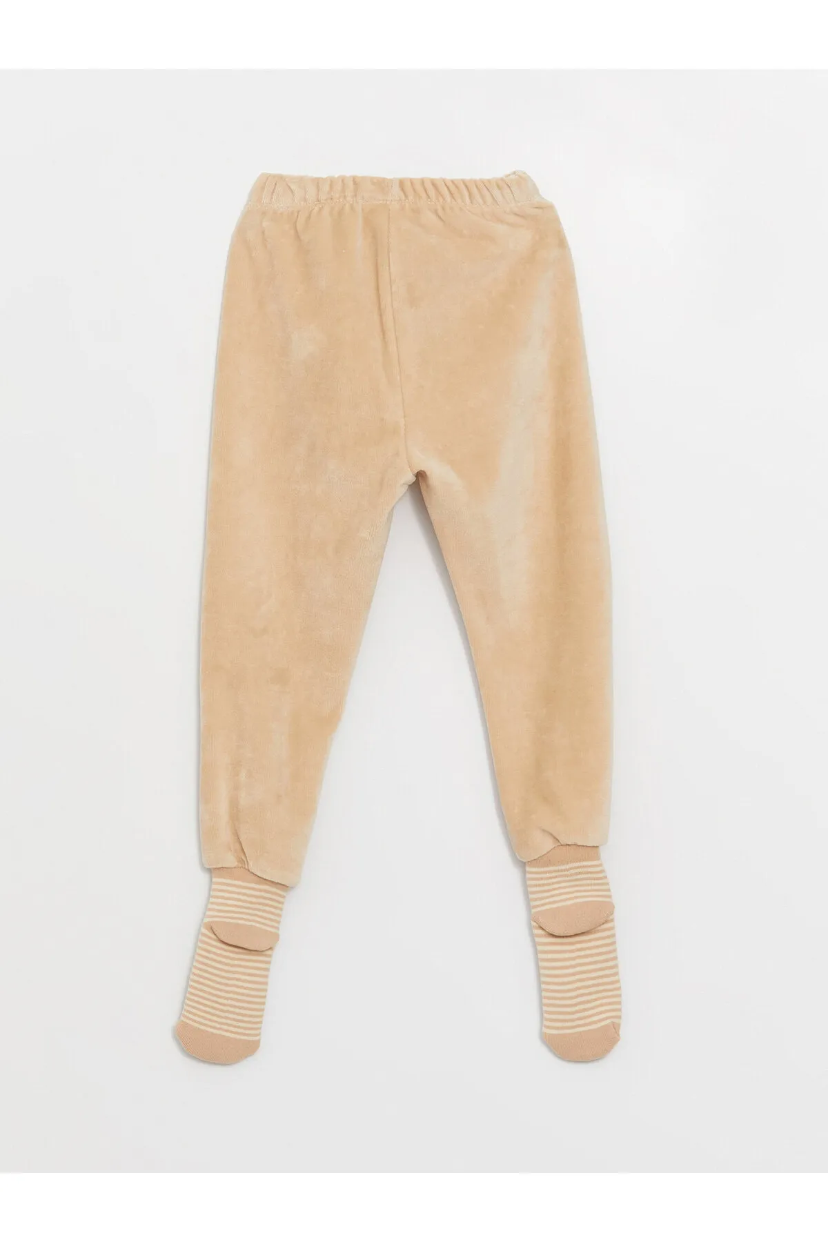 LC Waikiki  Pyjamahose aus Samt mit elastischem Bund für Babys und Mädchen, 2-teilig