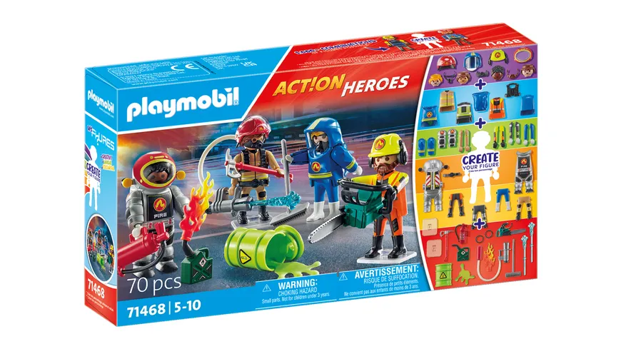 PLAYMOBIL 71468 ACTION HEROES My Figures Feuerwehr