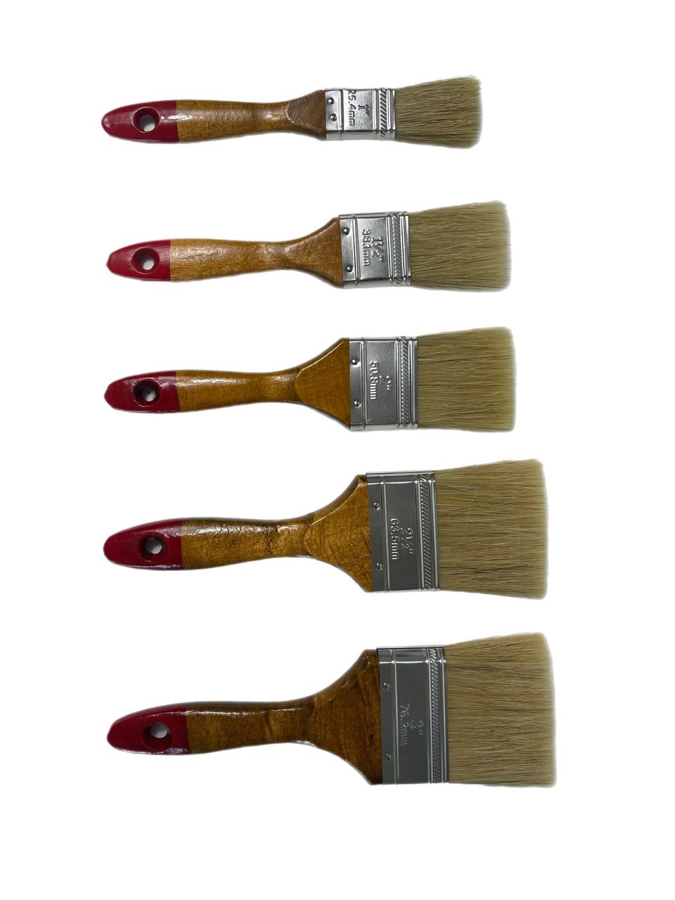 Vago-Tools Pinselset Lackpinsel 25/38/50/63/75mm Lasurpinsel 120 tlg Flachpinsel