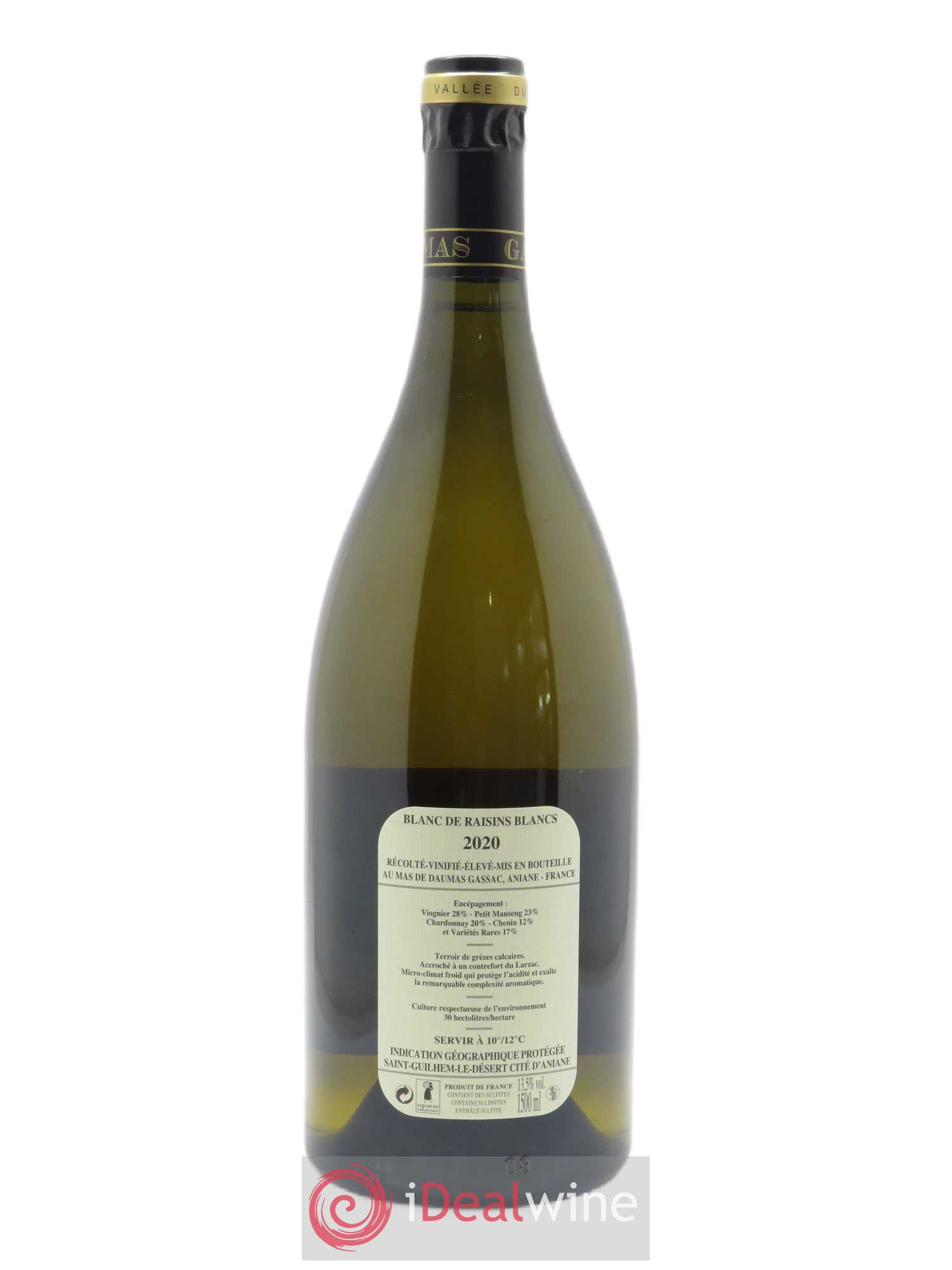 IGP St Guilhem-le-Désert - Cité d'Aniane Mas Daumas Gassac Famille Guibert de La Vaissière  2020 - Lot de 1 Magnum