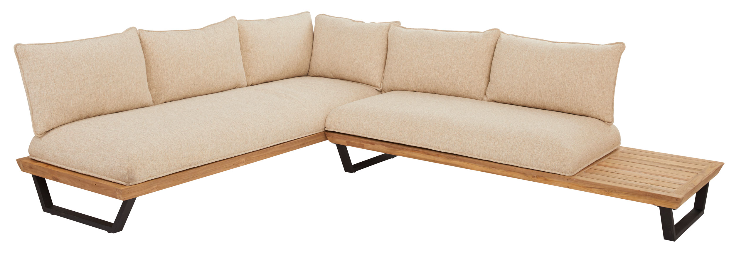OUTDOORGartensofaset Teak 3 tlg.