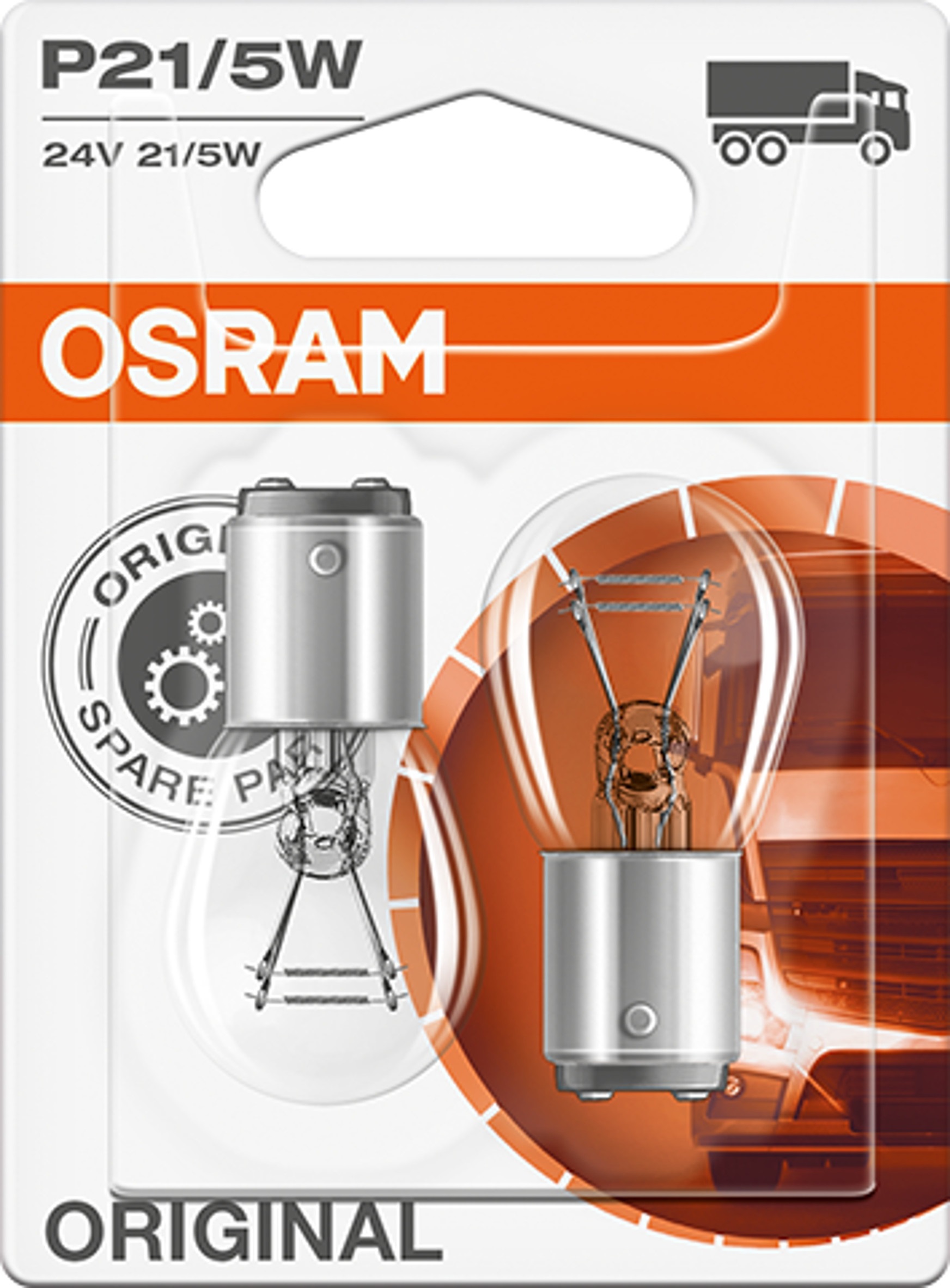 OSRAM Original P21/5W 24 V, 2 Stück - ATU