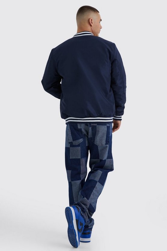 Lockere Patchwork Jeans