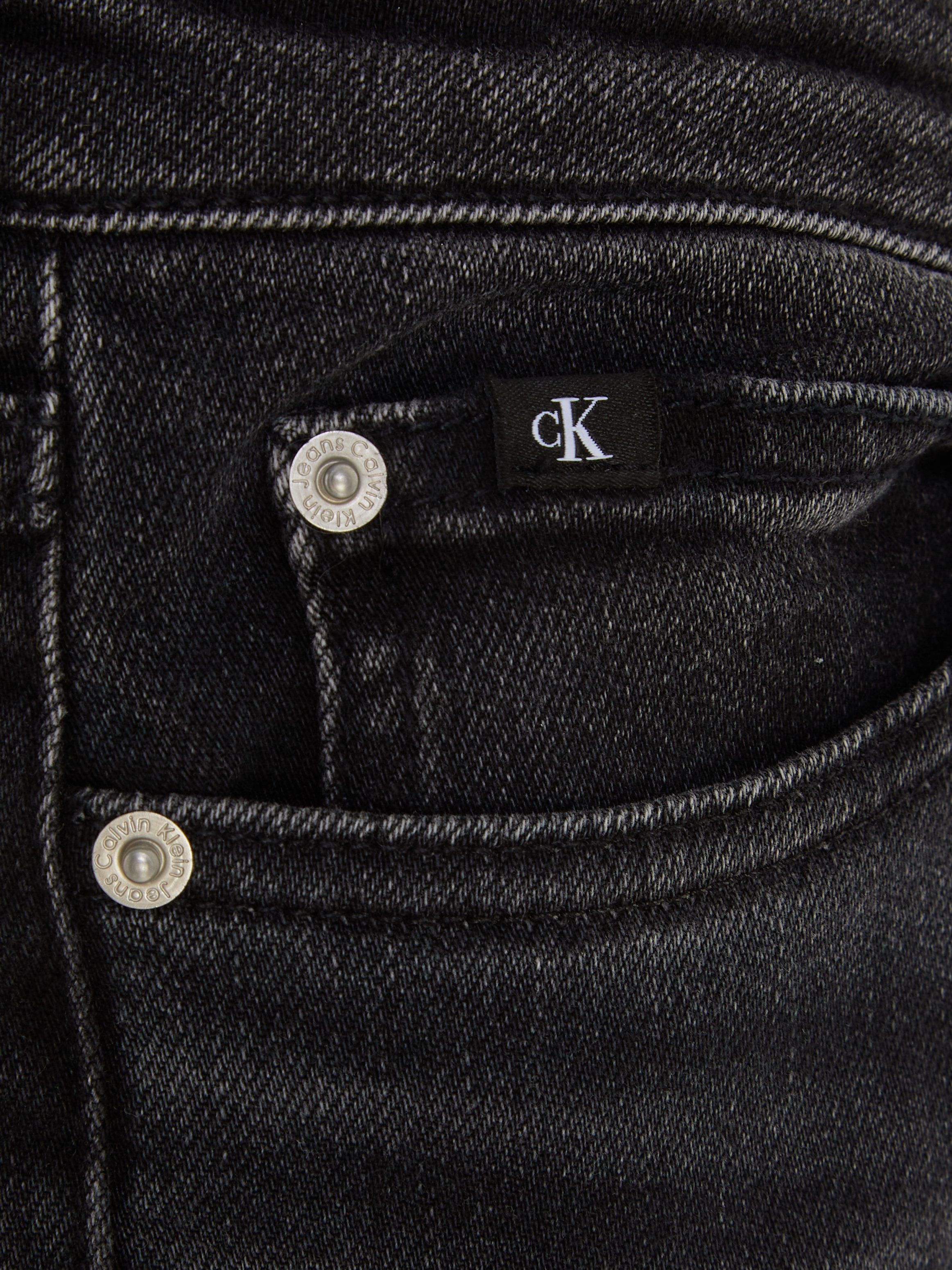 Calvin Klein Jeans Skinny-fit-Jeans SKINNY MR SLIT OPTIC BLACK im 5-Poket-Style