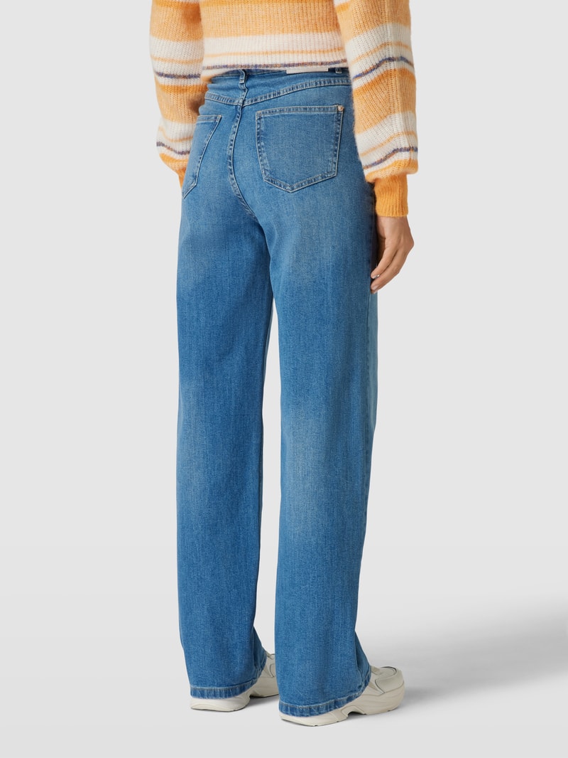 Jeans mit Label-Patch Modell 'Miberta' in bleu
