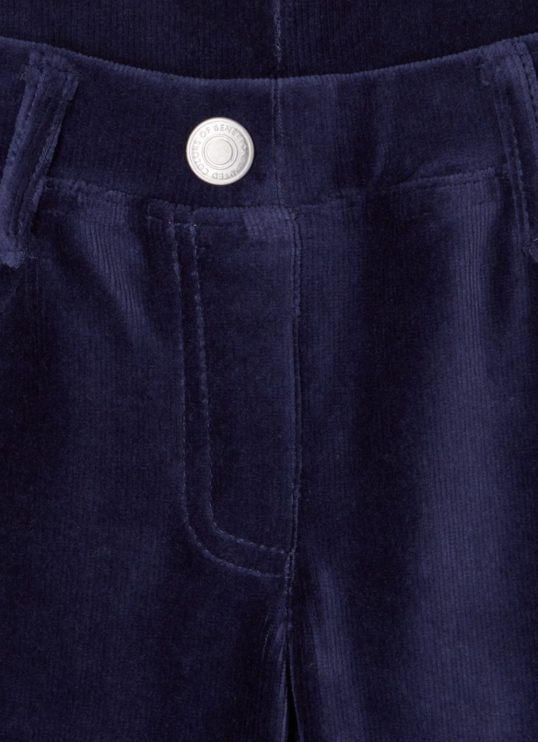 Pantaloni drepți din catifea reiată Benetton