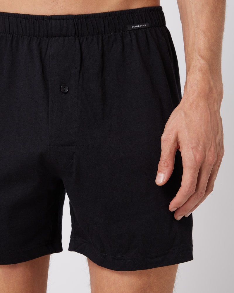 Boxershorts aus Baumwolle im 2er-Pack in jeans meliert