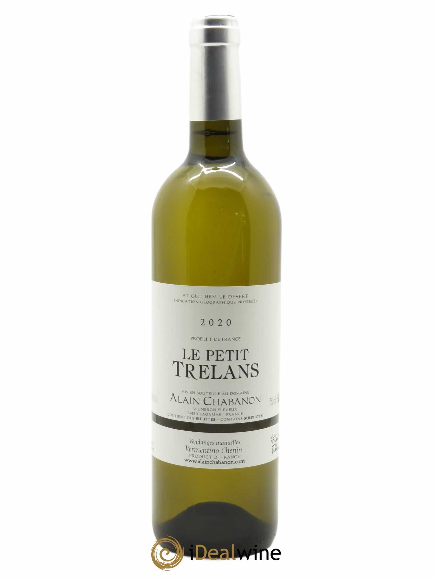 IGP Pays d'Oc Alain Chabanon (Domaine) Petit Trelans  2020 - Lot de 1 Bouteille