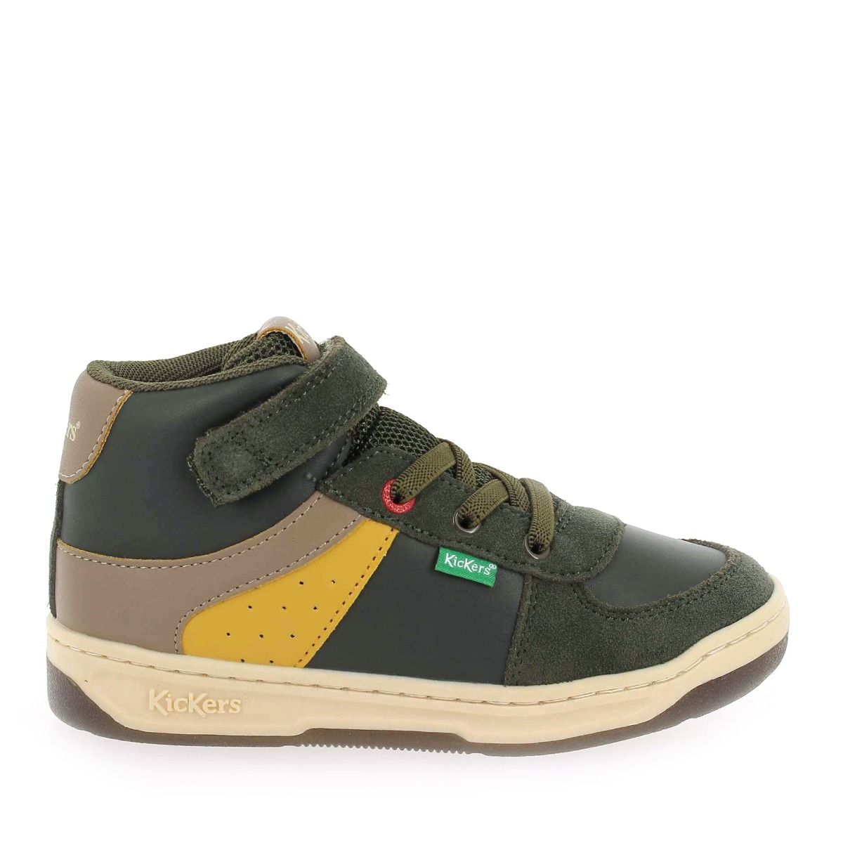 Kickers  KICKALIEN H22 - Kaki Jaune