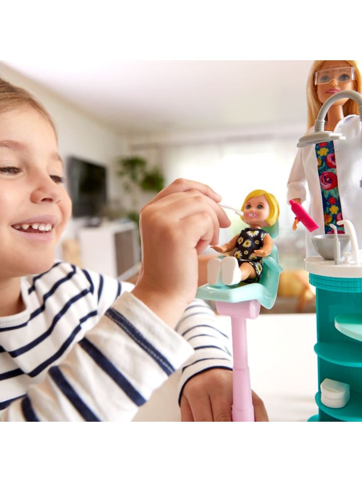 Barbie Barbie Zahnärztin | Spiel-Set mit Möbel, Puppe & Accessoires | Mattel günstig kaufen onesize