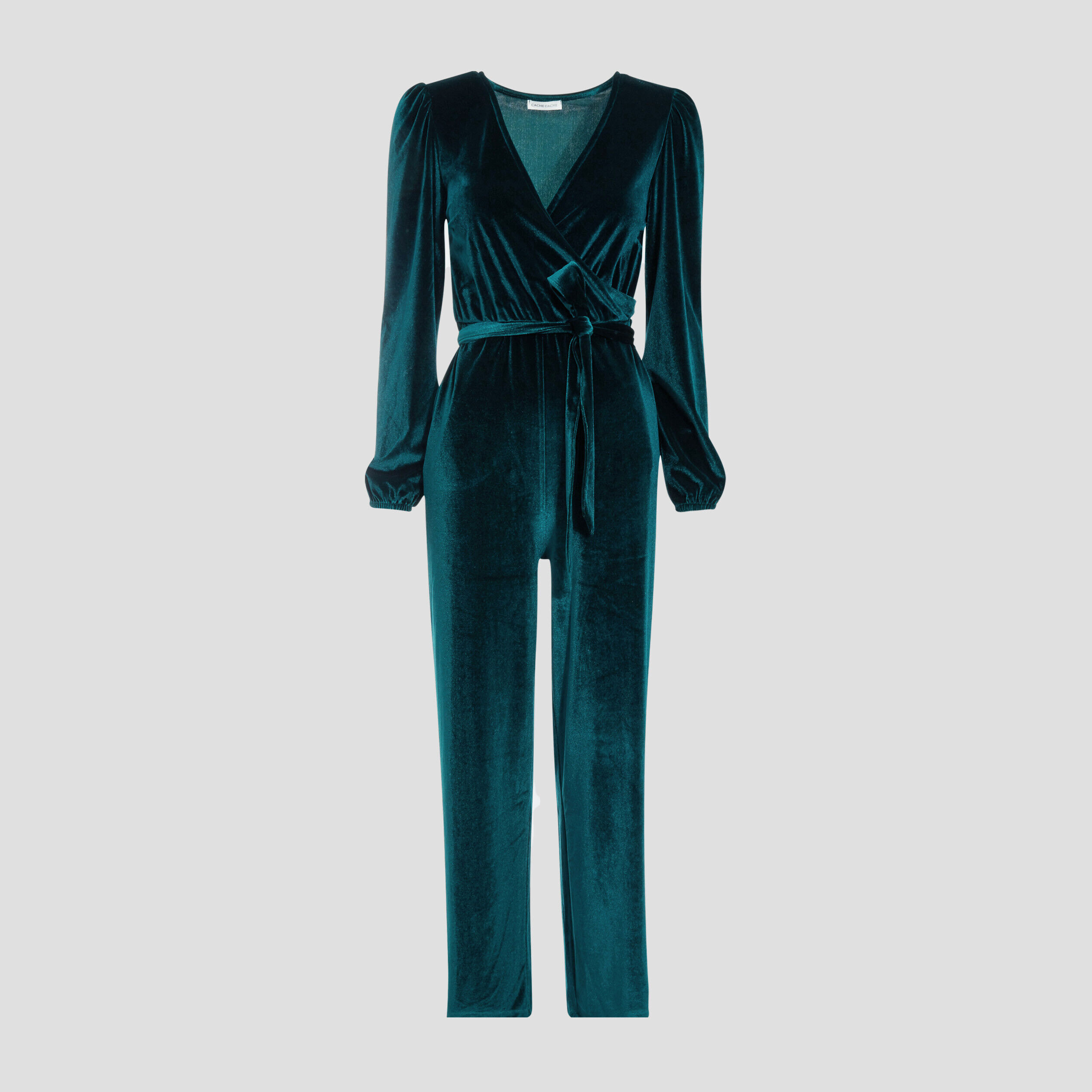 Combinaison pantalon velours vert foncé femme | Cache Cache