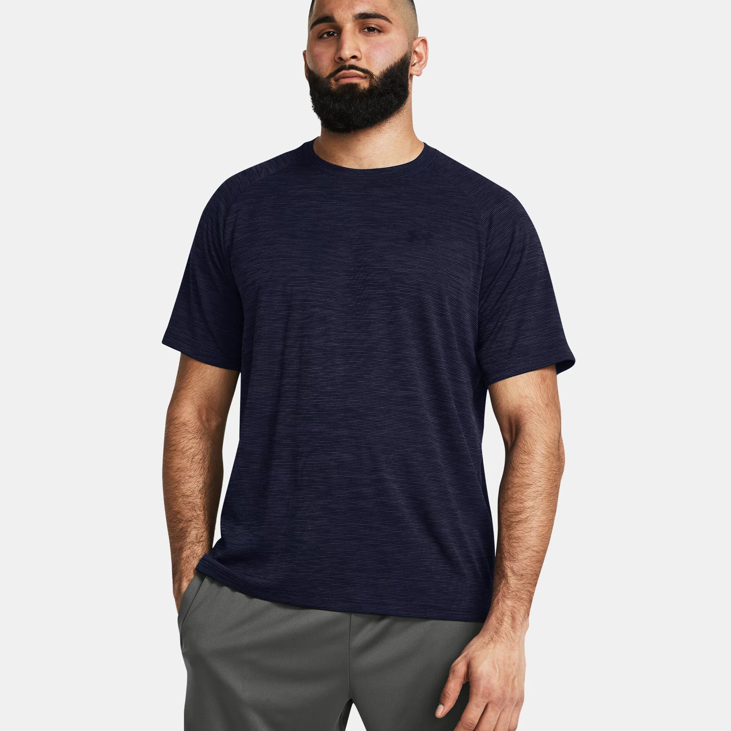 Tech Textured T-Shirt Herren - Blau