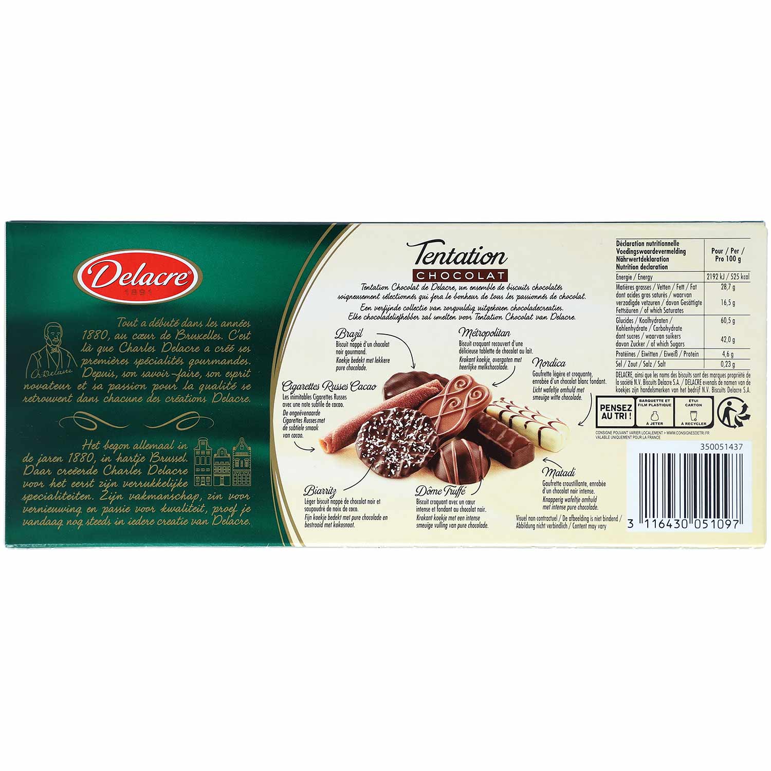Delacre Tentation Chocolat 150g