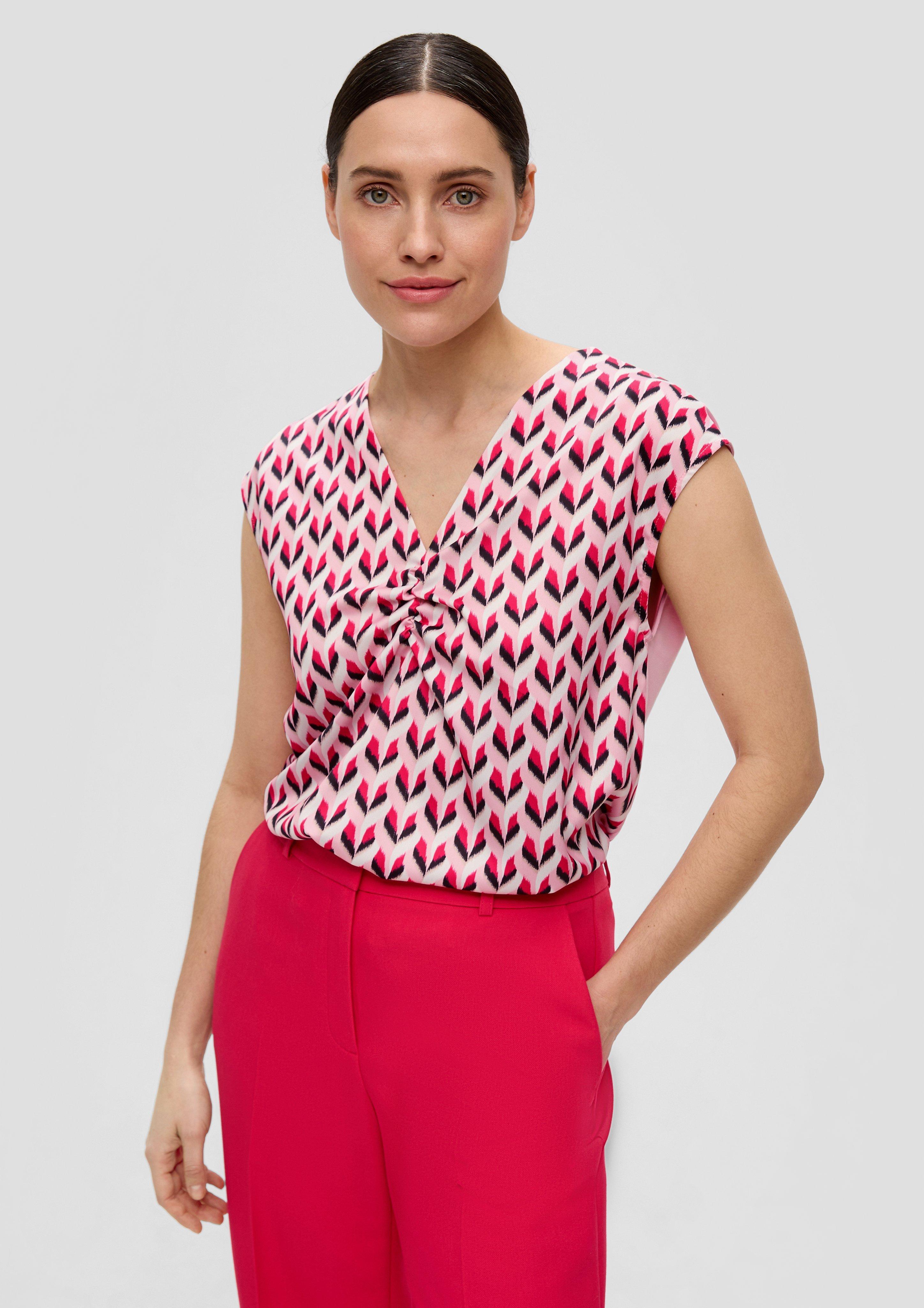 Top mit Raffung  2138572-41B1