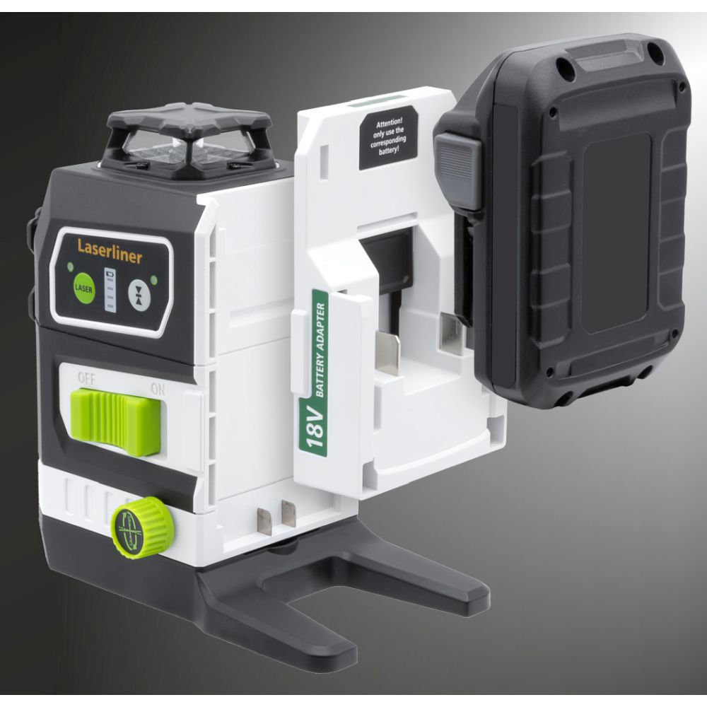 Laserliner 036.380L PowerPlane-Laser 3G Multi 18V SET en L-Boxx (sans adaptateurs ni chargeur).
