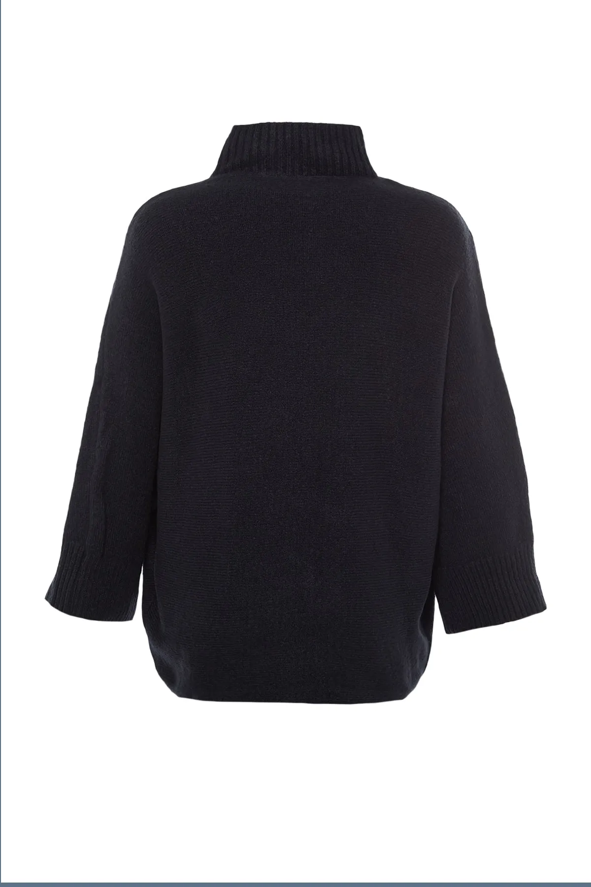 Trendyol Collection  Marineblauer, weicher, strukturierter Strickpullover mit weiter Passform TWOAW20KZ1059