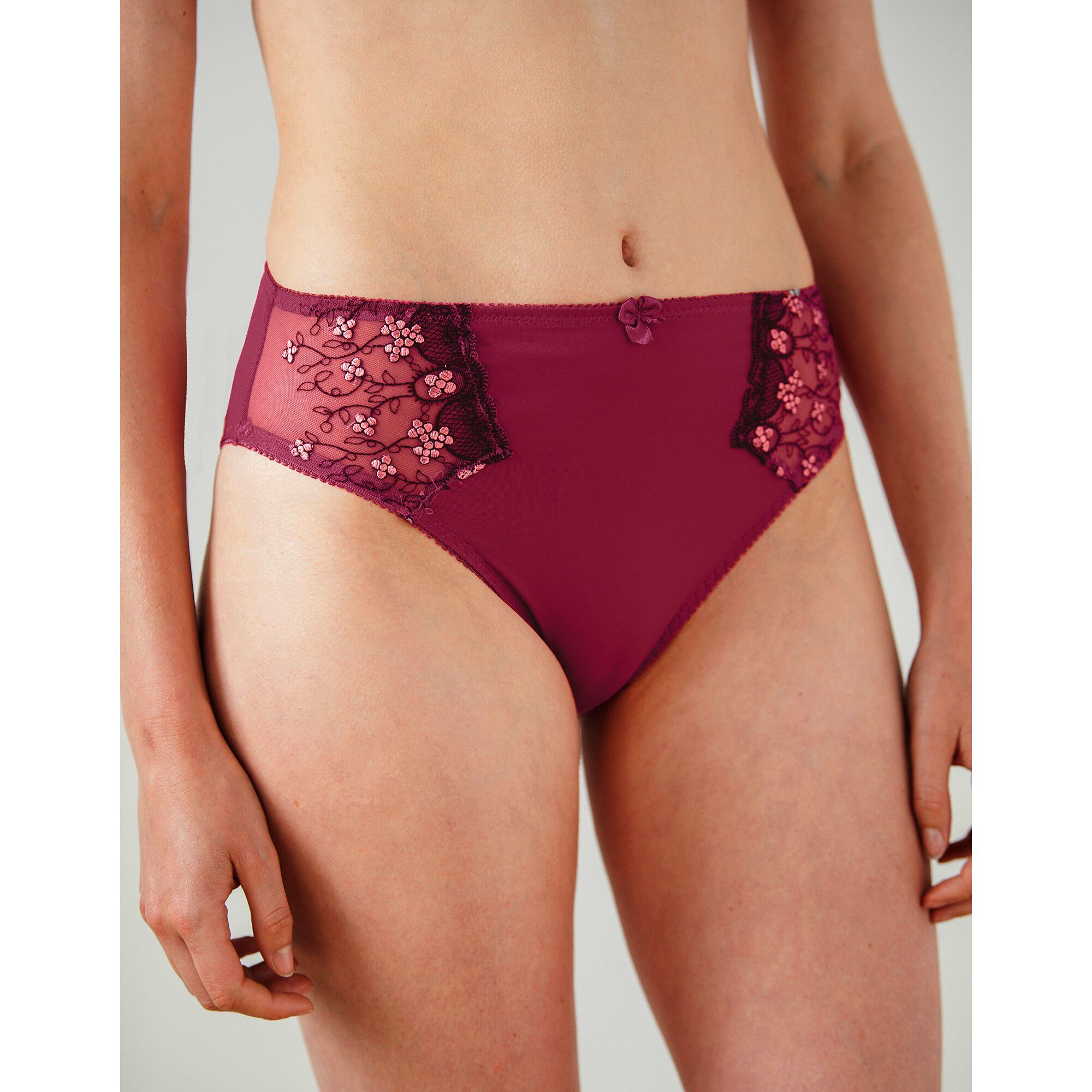 Culotte microfibre tulle brodé Caminata