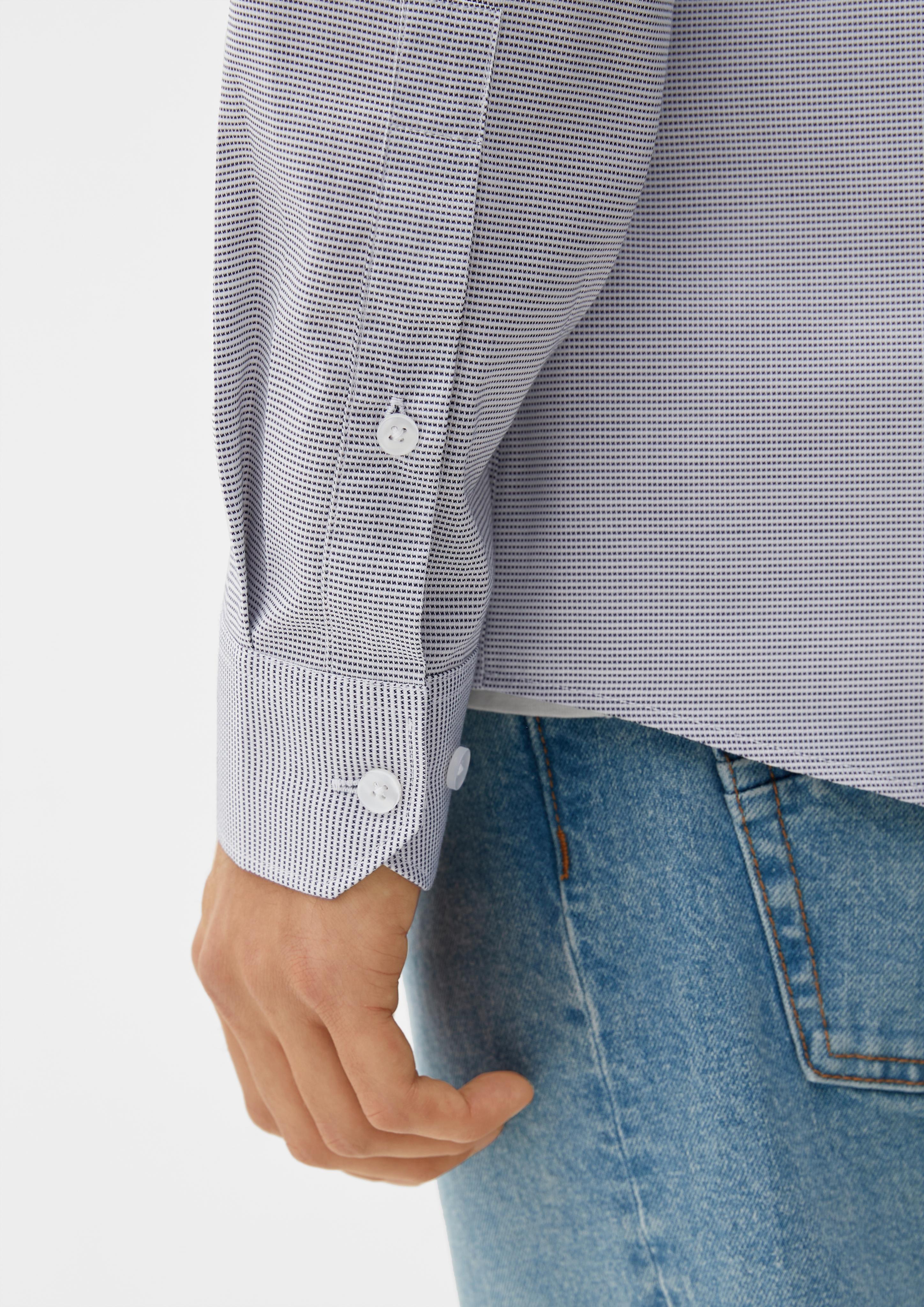 Slim: Hemd mit Minimalmuster  2127460-59K3