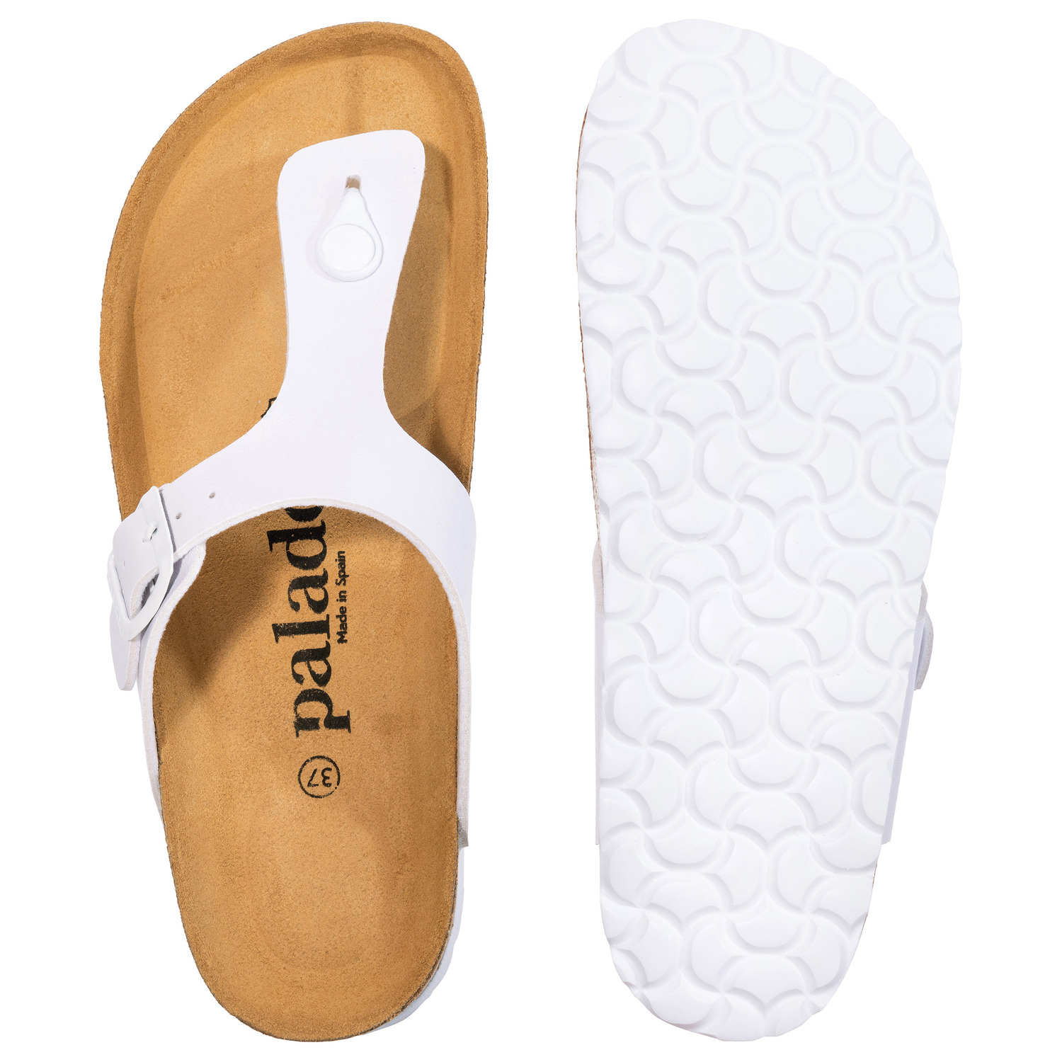 Palado Kos Matt, Zehentrenner, Damen, Weiß/Weiß
