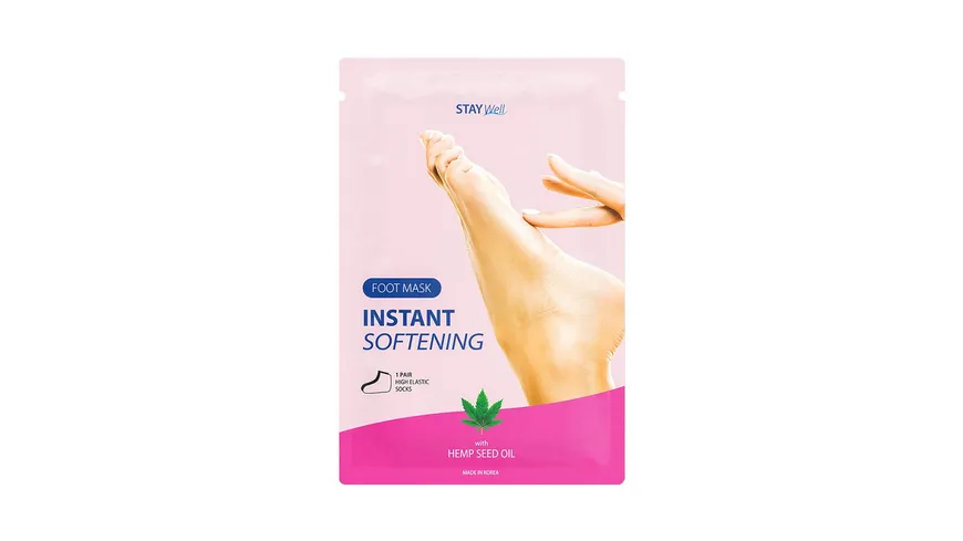 STAY Well Instant Softening Foot Mask HEMP SEED