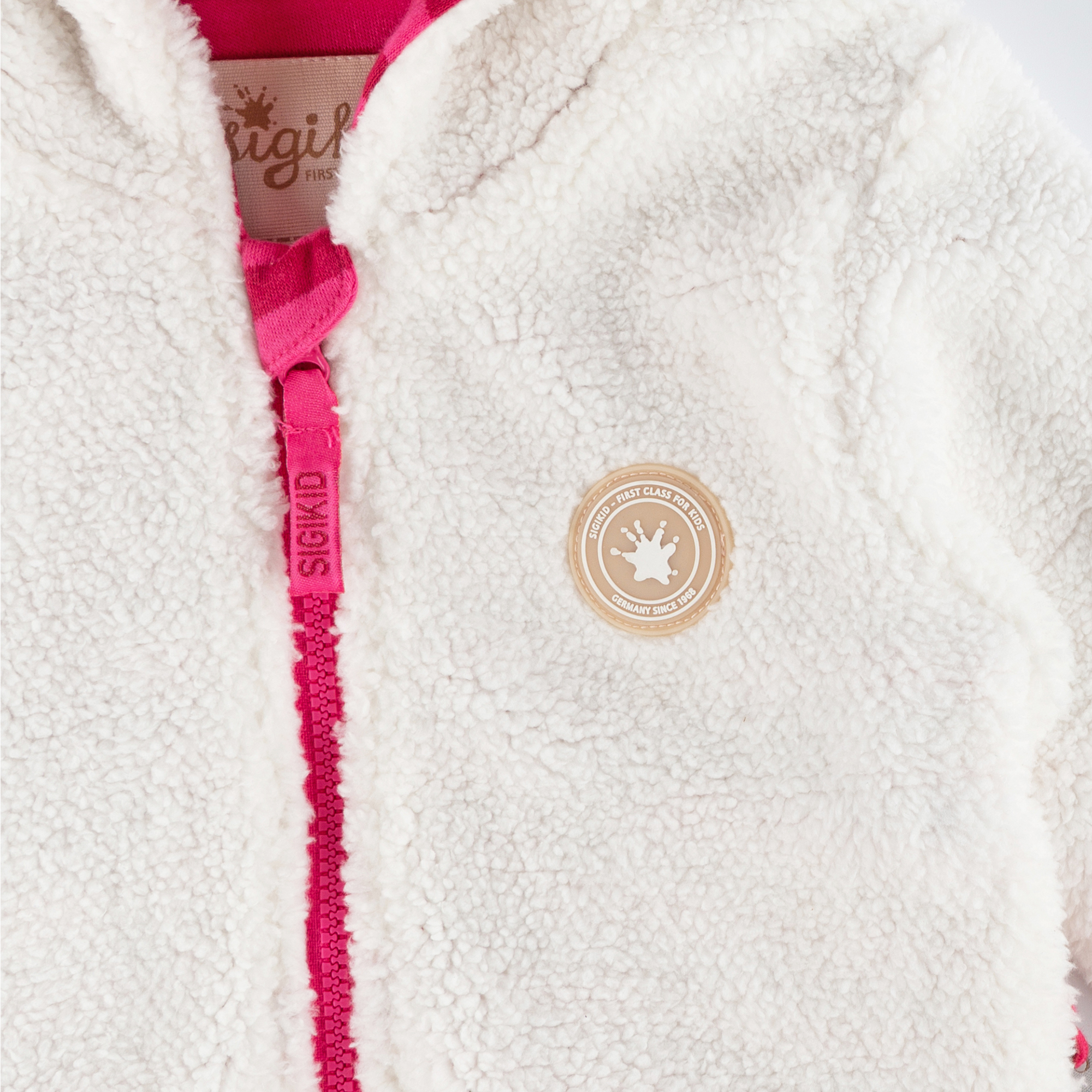 Baby Teddyjacke Lama, weiß