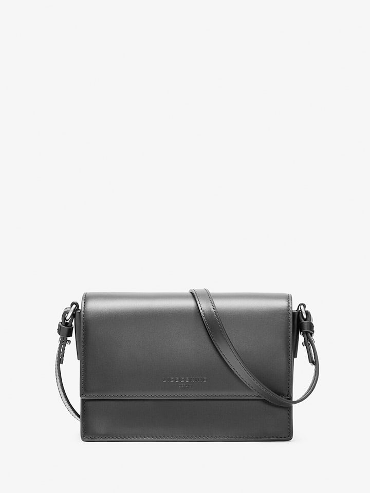 LIEBESKIND BERLIN Leder-Umhängetasche in Schwarz - (B)18 x (H)13 x (T)8 cm günstig kaufen onesize