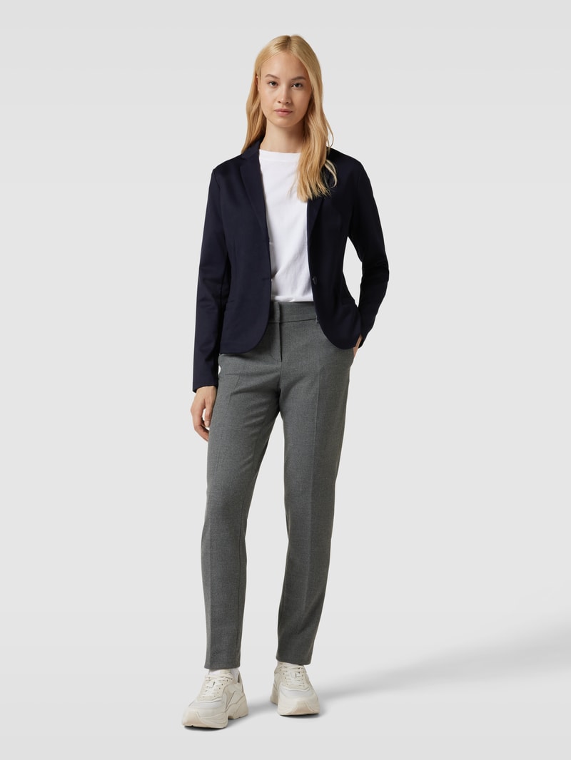 Blazer mit Reverskragen in marineblau