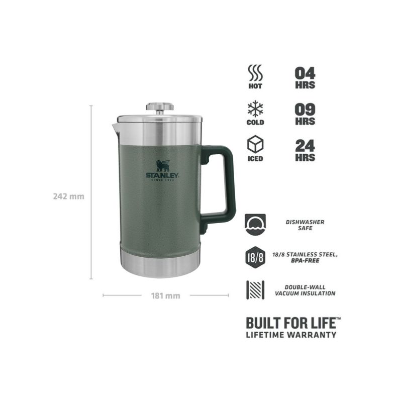 Stanley Classic Stay Hot French Press 48oz\/ 1.4l Hammerton Green