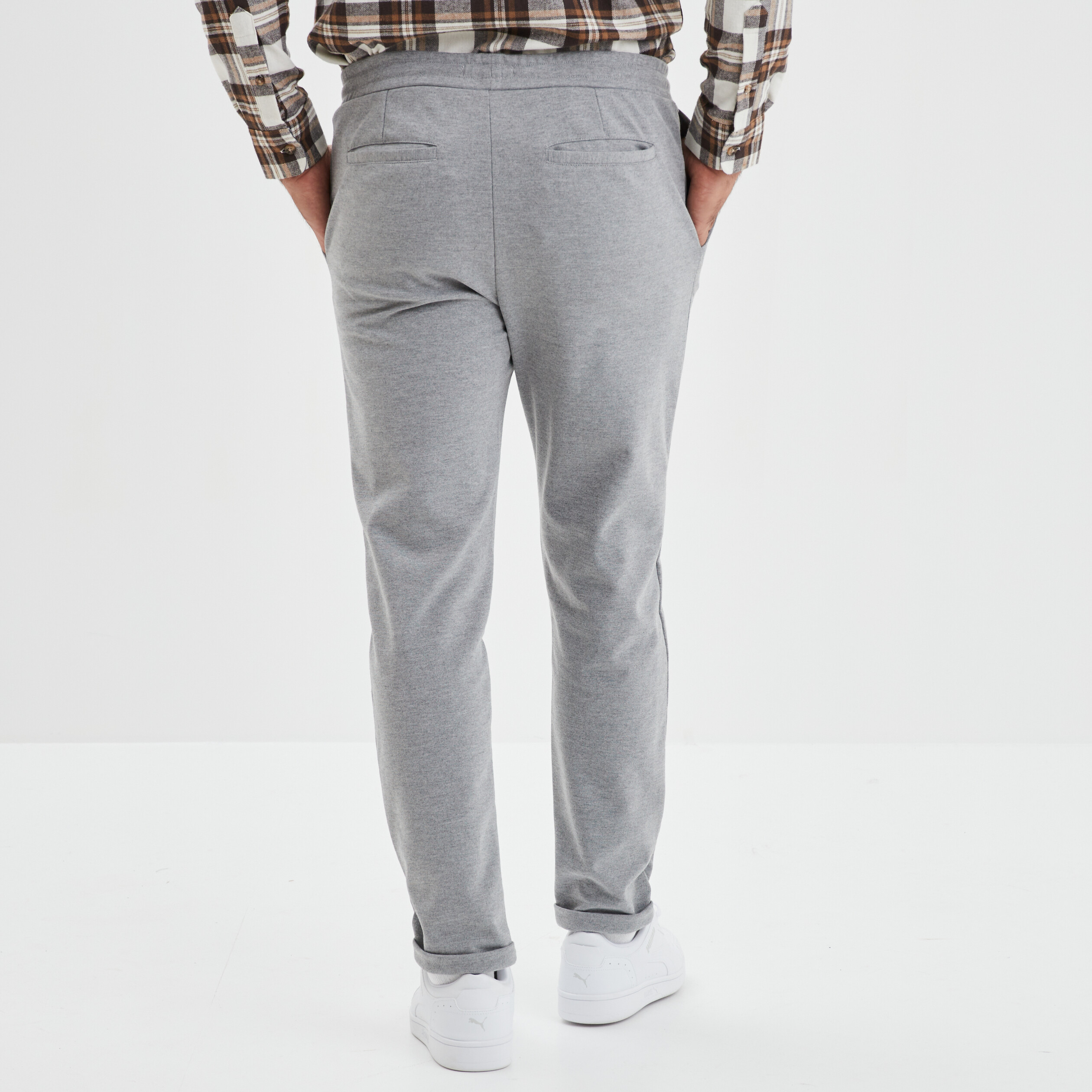 Pantalon de jogging stretch Liberto gris clair homme | La Halle