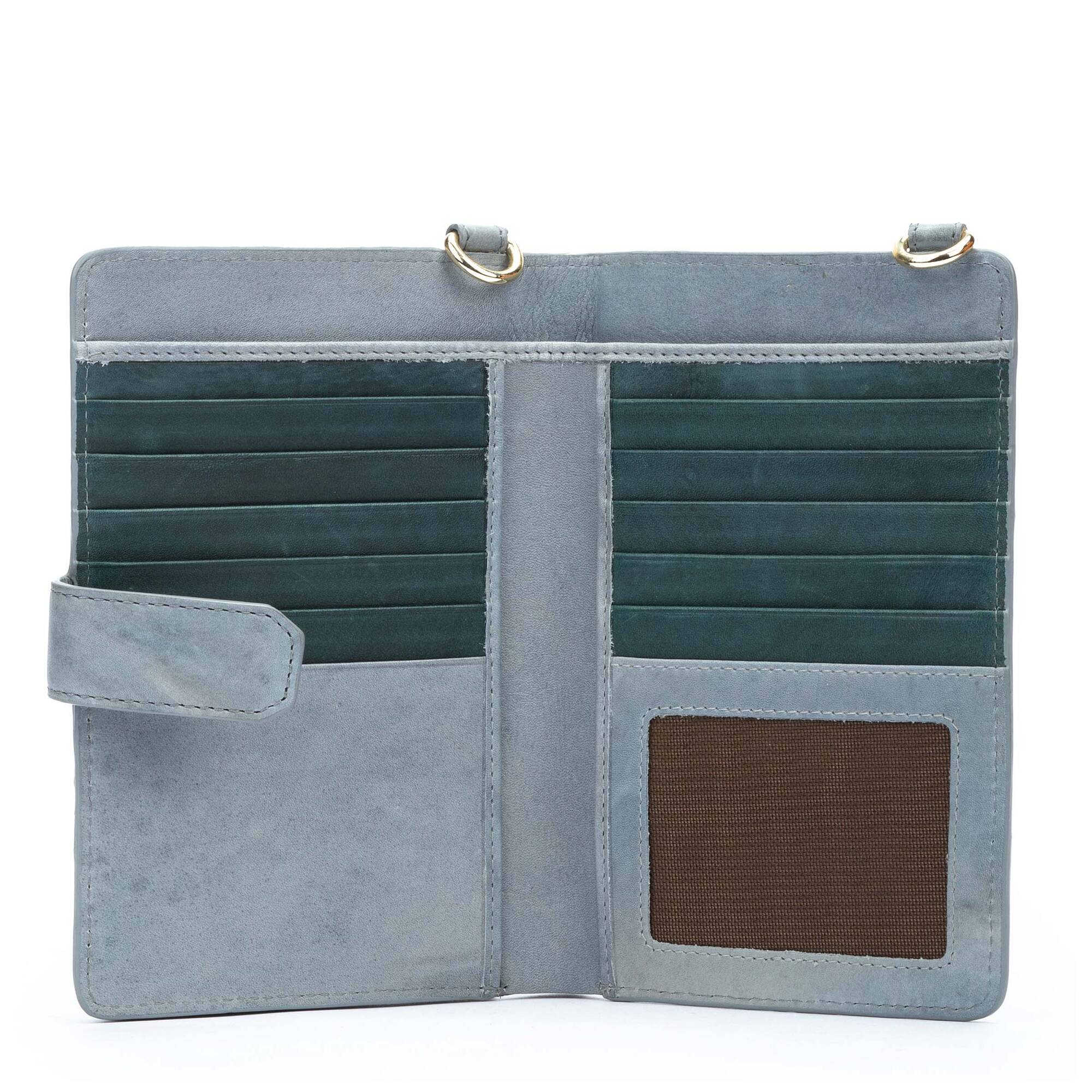 Etui na telefon komórkowy z portfelem damskim - DENIM