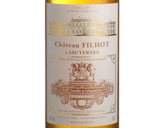 Château Filhot 2013 Bordeaux Sauternes