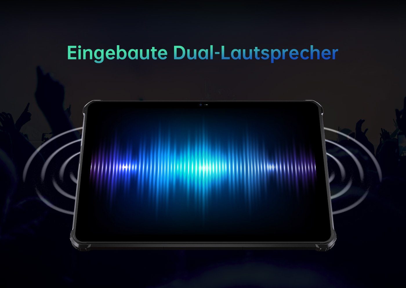 OUKITEL RT2 [Outdoor], Dual SIM, 20000mAh Akku, 8GB RAM(1TB Erweiterbar) Tablet (10,1