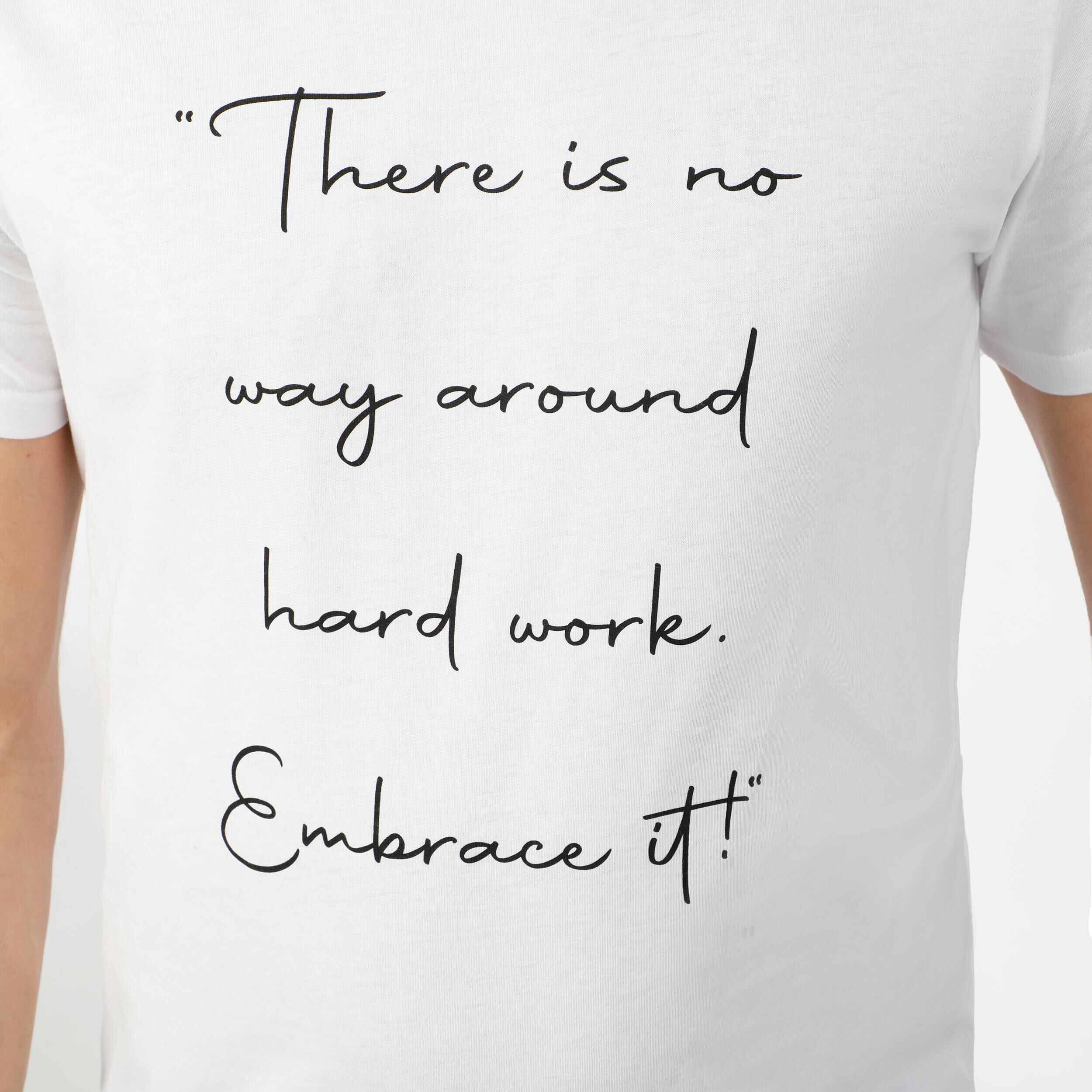 Embrace T-Shirt Herren - Weiß, Schwarz