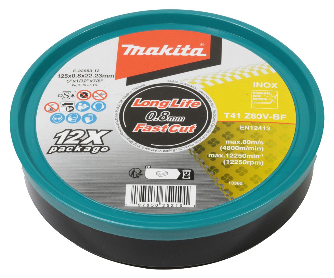 Makita Zubehör E-22953-12 Trennscheibe aus Edelstahl