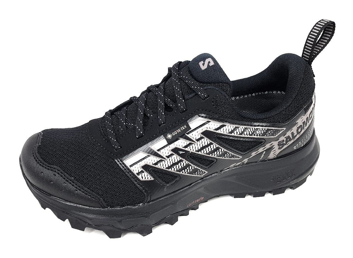Salomon Wander GTX W L471495 Schwarz Black/ Plum Kitten