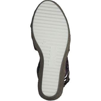 Tom Tailor Keilsandale in blau
