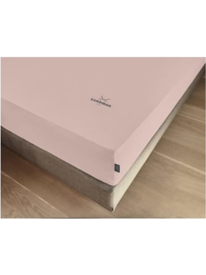 Sansibar Topper-Spannbettlaken in Rosé günstig kaufen