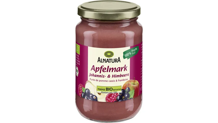 Alnatura Bio Apfelmark Johannis- & Himbeere 360 g