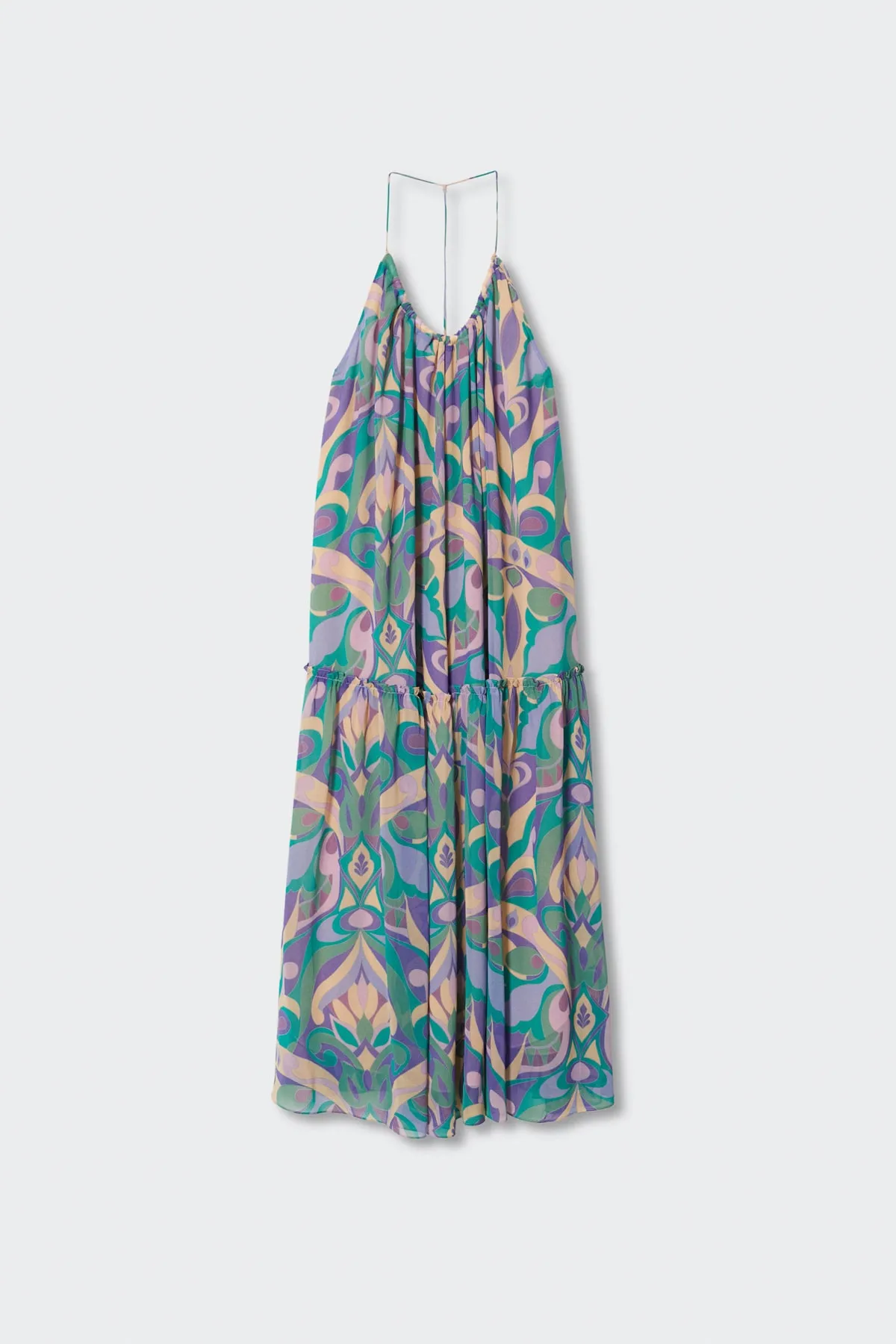 MANGO  Grünes Damenkleid 37021299