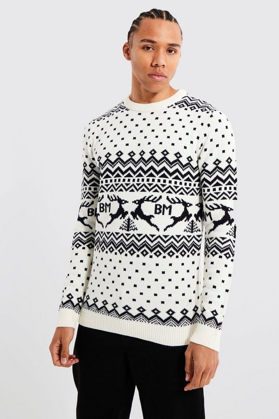 Tall Rentier Weihnachtspullover