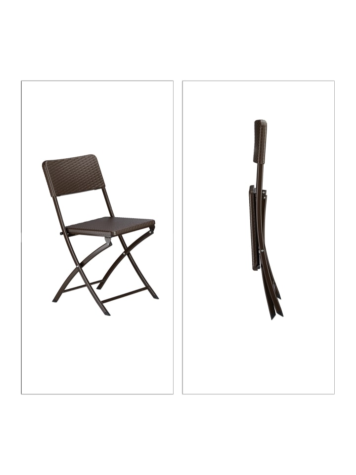 relaxdays 3 tlg. Gartenmöbel Set in Braun günstig kaufen onesize