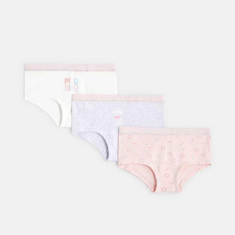 Culottes boxers (lot de 3) fille