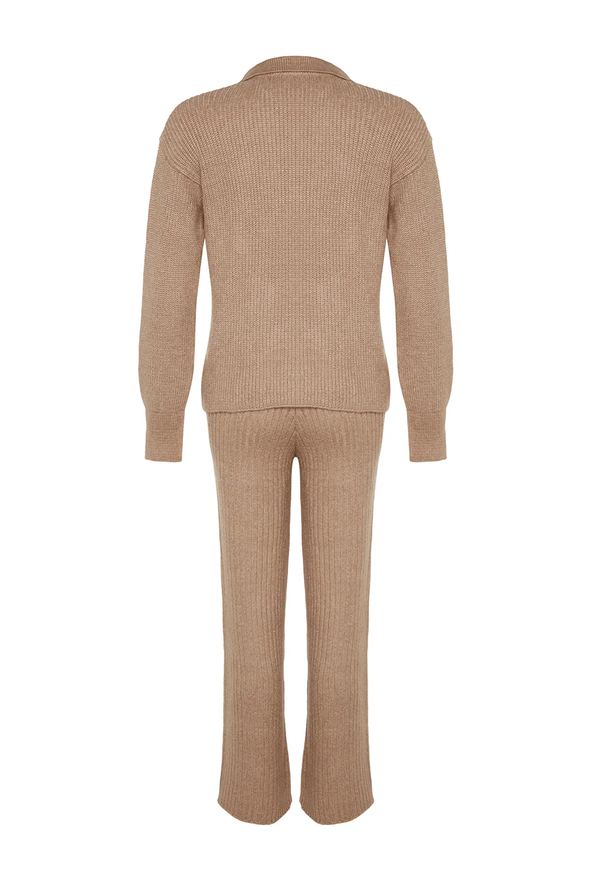 Trendyol Collection  Camel Care Collection Strickoberteil und -unterteil-Set TWOAW24AU00097