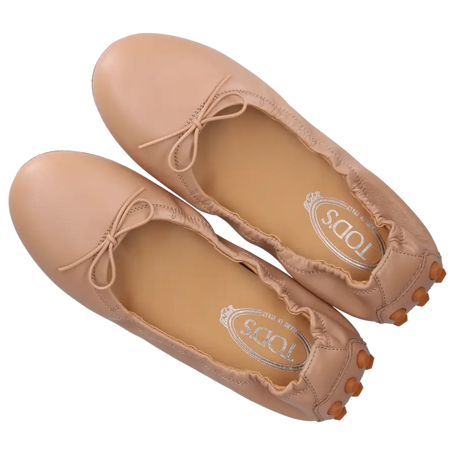 Tod's - Ballerinas BUBBLE Kalbsleder - beige