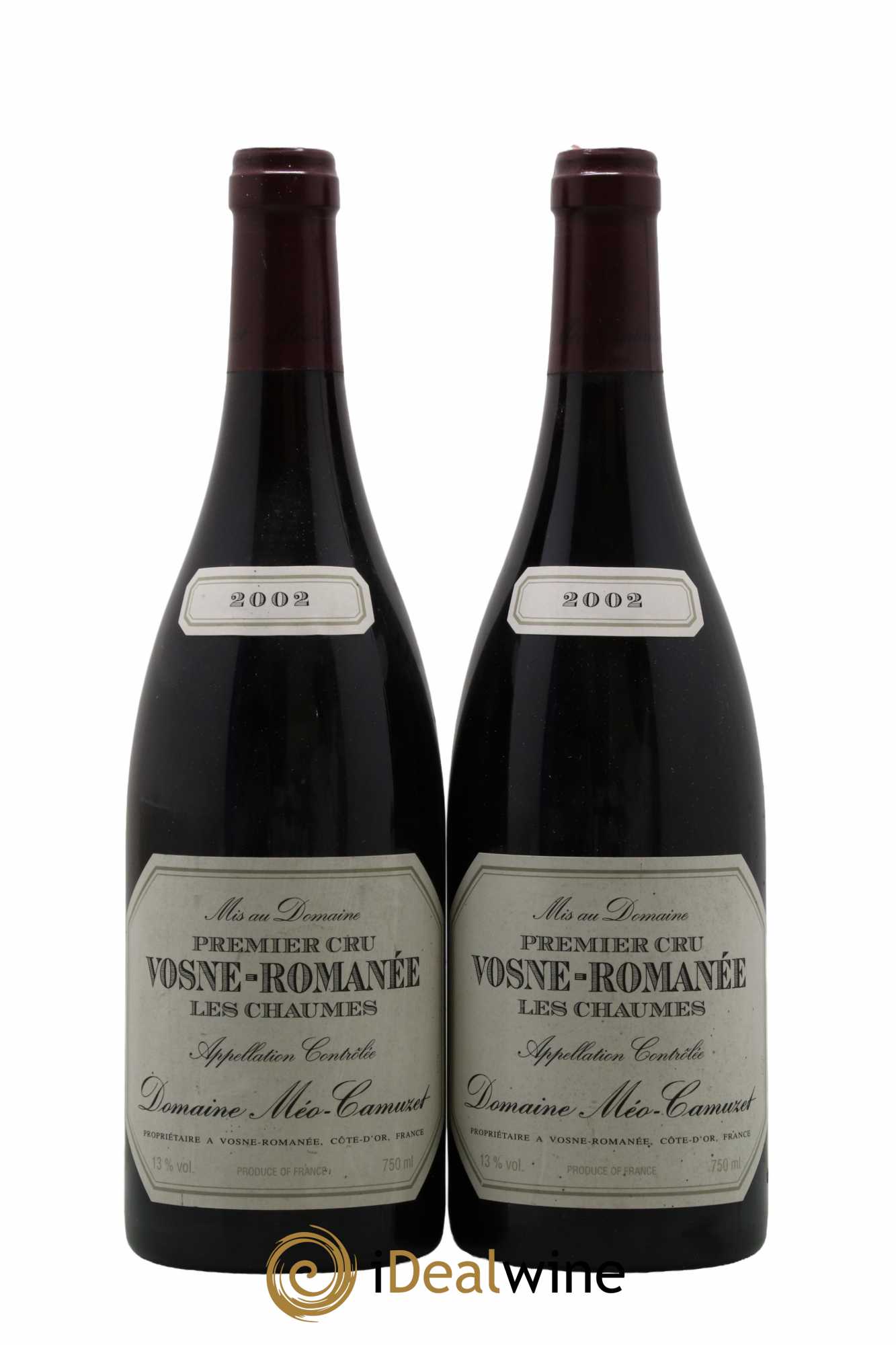 Vosne-Romanée 1er Cru Les Chaumes Méo-Camuzet (Domaine)  2002 - Lot de 2 Bouteilles
