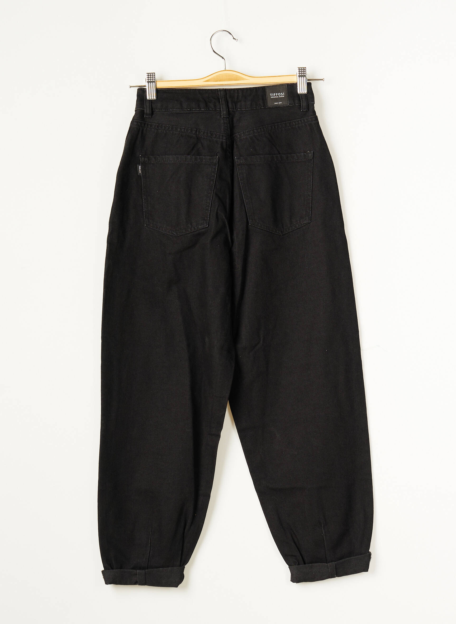 Tiffosi Jeans Coupe Large Femme couleur noir