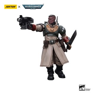 Warhammer 40k Actionfigur 1/18 Astra Militarum Cadian Command Squad Commander with Power Sword 12 cm