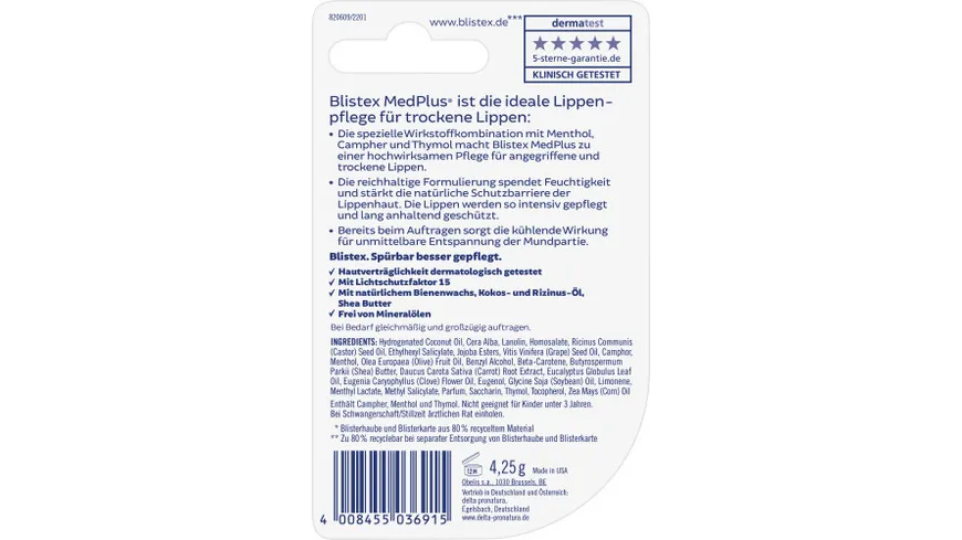 BLISTEX Lippenpflege MedPlus Cooling Care 4.3 g