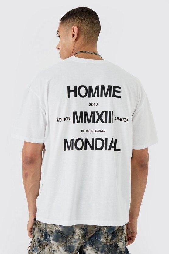 Oversize T-Shirt mit Slogan