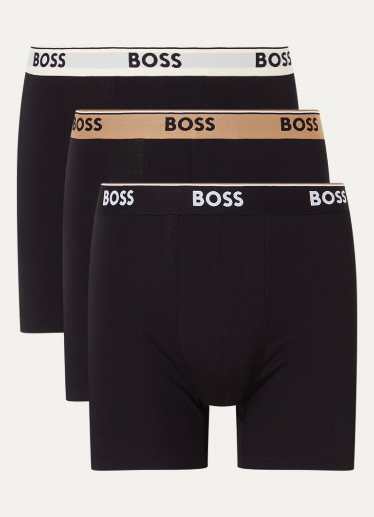 Lot de 3 boxers HUGO BOSS Power avec bande logotée
